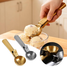 Pelle à melon et à glace en acier inoxydable – Manche ergonomique, 1