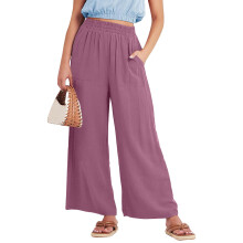 2025 Womens Dress Pants Business Casual High Waisted Wide Leg Trousers Work Office Pull On Stretch Pants