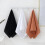 Lot de 4 serviettes à mains rayées, 100 % coton blanc 3