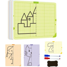 Symmetrical Drawing Card Art Practice Tool 12pcs