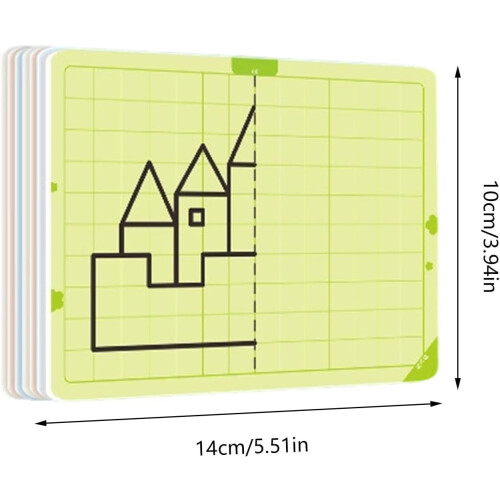 Symmetrical Drawing Card Art Practice Tool 12pcs 1