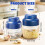 USB Rechargeable Mini Garlic Chopper Stainless Steel Blade 6