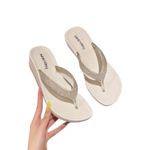 Sandale de vară pentru femei cu platformă și strasuri, sandale confortabile cu suport pentru arcul plantar, pentru plajă, casual, elegante
