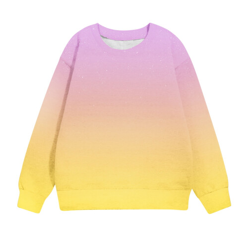 Mädchen-Sweatshirt mit langen Ärmeln und Rundhalsausschnitt, süßes Pullover-Top 2