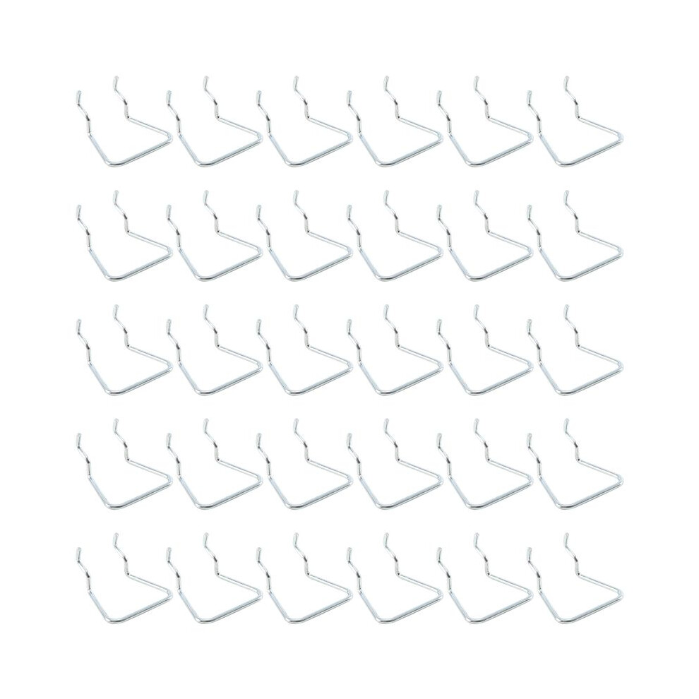 30Pcs Pegboard Plier Holders, Stainless Steel Double Loop Pegboard Hooks Accessories Shelving Display Hooks For Store 4712443536355