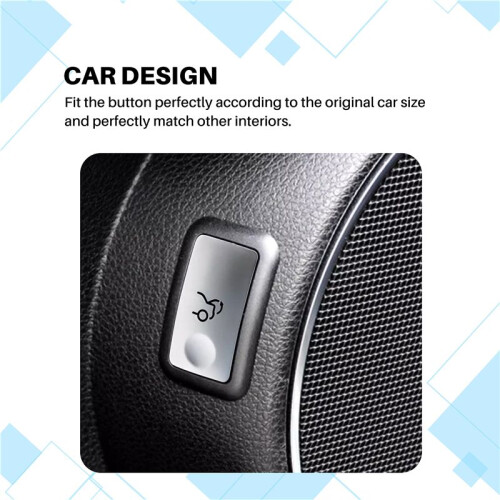 for   W204 C Class 2007-2014 Car Trunk  Button Sticker Cover Trim Interior Frame Accessories 2