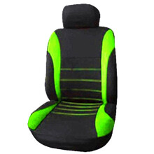 Housses de SièGe D'Auto Avant Housse de SièGe Baquet Sport PrêT pour Airbag Avant, Housses de Siège Automobiles (Noir + Vert)