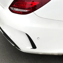 Rear Bumper Apron Spoiler Canard Air Vent Cover Trim For Mercedez W205 C43 C63 AMG 4 Door 2015-2021