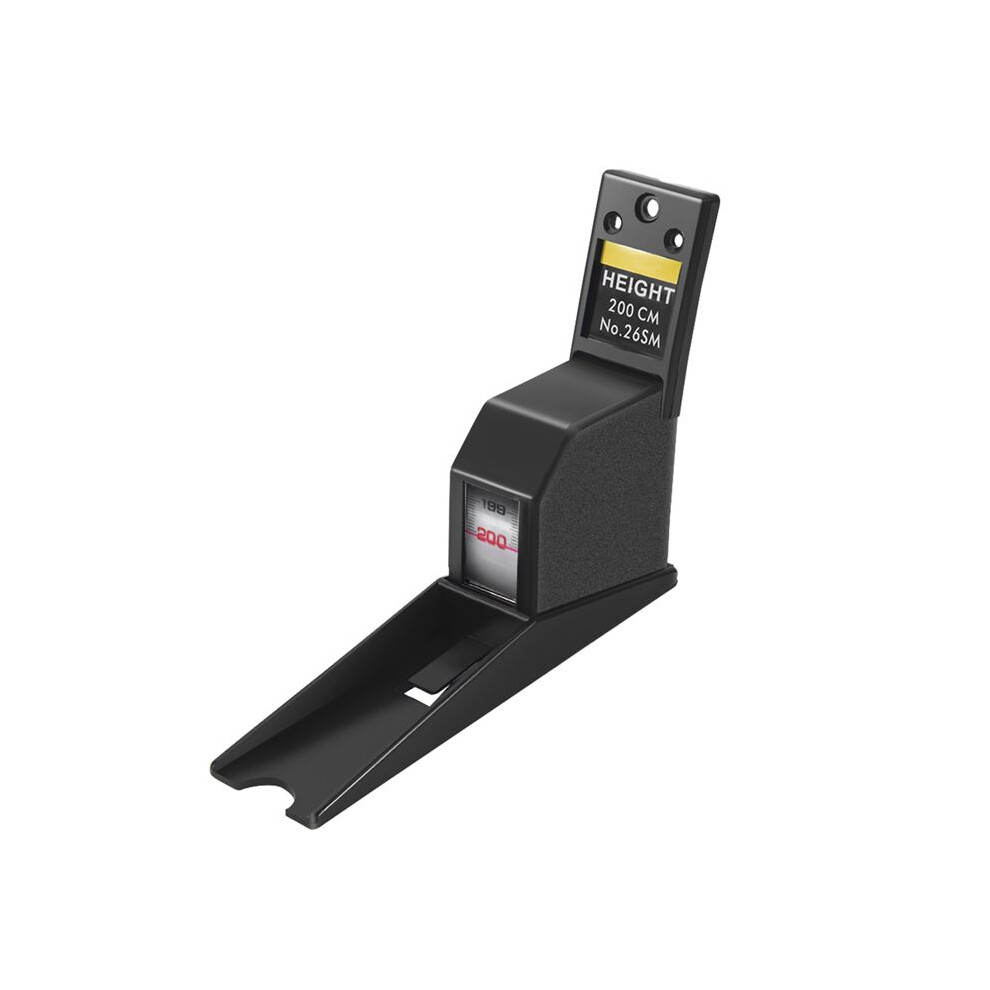 Black 200Cm Stadiometer Wall Mounted Height Meter Growth Ruler Cm Metric Tape Measures