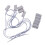 5 Pcs Mc-38 Wired Door Window Sensor Magnetic  For Home Alarm System,When Sensor Together,Normally Closed Nc 1