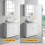 White Under Sink Bathroom Cabinet Under Basin Storage Unit 60x60x30cm 4