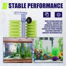 Aquarium Filter,Ultra Quiet Aquarium Biochemical Sponge Filter Fish Tank Air Pump Betta Fry Aquarium Fish Tank Water Fall Double Foam Sponge Filters