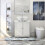 White Under Sink Bathroom Cabinet Under Basin Storage Unit 60x60x30cm 5