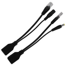 Poe Adapter Cable Rj45 Injector Splitter Kit Tape Screened Passive Power Over Ethernet12-48V Synthesizer Separator Combiner
