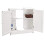 White Under Sink Bathroom Cabinet Under Basin Storage Unit 60x60x30cm 8