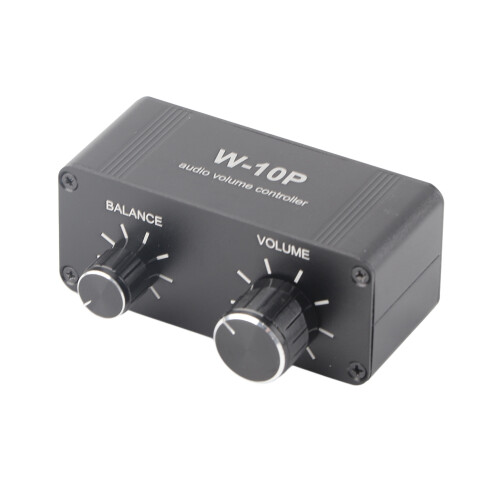 Compact Stereo Volume Controller with 3.5mm Headphone Jack Easy Sound Control 2