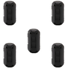 5 Pcs Clip Noise Suppressor 3.5mm Cable Ferrite Core Filters