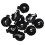 CR2016 2025 2032 Coin Cell Button Battery Holder Socket Black 10 Pcs 1