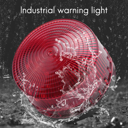 AC 220V Industrial LED Flash Strobe Light Accident Warning Lamp Red LTE-5061 De 1