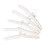 5 X White Satin Padded Clothes Hook Hanger 2