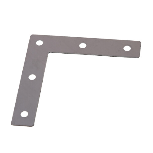 Angle Plate Corner Brace Flat L Shape Repair Bracket 80mm x 80mm 1