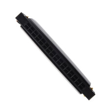 32 Trous Bee Harmonica en metal noir Instruments de musique pour enfants