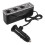 3 WAY MULTI SOCKET CAR CIGARETTE LIGHTER SPLITTER USB PLUG CHARGER  12V/24V Triple ADAPTER With USB Port 1