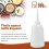 Clear White Plastic Sauce Oil Liquid Dispensing Squeeze Bottle 300ml 5