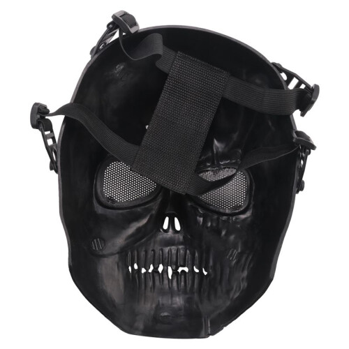 Airsoft Mask Skull Full Protective Mask - Black 1