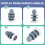 Replacement Shower Door Roller Wheel Runner Diameter 25mm 7
