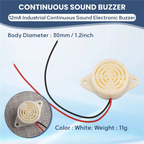 SFM-27  3-24V 12mA Industrial Continuous Sound Electronic Buzzer 1
