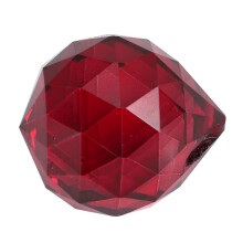 30 millimetri palla di cristallo prismi rosso