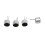 10 Pcs 2 Pin  MIC Capsule Electret Condenser Microphone Silver Tone Black 9