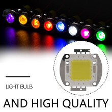 SODIAL (R) DC32-34V 100W 7500LM 6500K High Power LED-Birne Lampe Licht - Weiss