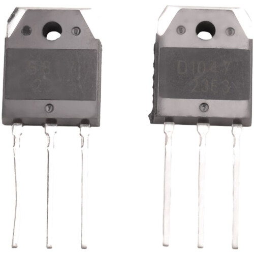 2 silicon transistor - D 1047 + B 817, 200 V, 12 A 1