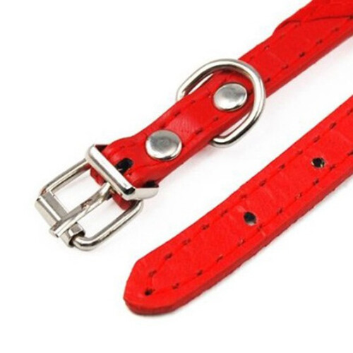 Adjustable Pet Dog Cat Bandana Scarf Collar Small Size Red 1