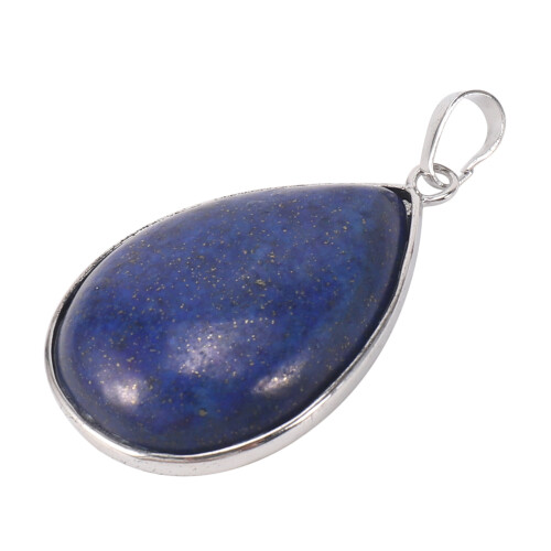 Collana-Ciondolo gemma preziosa Lapislazzuli 1.42x1.02" 2