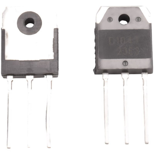 2 transistors de silicium - D1047 + B817, 200V, 12A 1