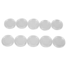 10 Stuks Kleine Ronde Transparante Plastic Muntcapsules Doos 33 mm