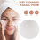 Face natural konjac cleaning sponge - White 4