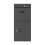 Birchtree BIRCHTREE Lockable Metal Delivery Box Large Grey 9