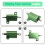 Green Aluminum Chassis Mounted Wirewound Resistors 10W 10 Ohm 5% 7