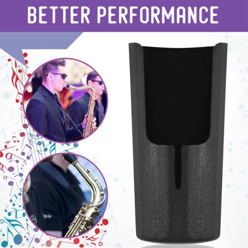 Plastic clarinets Nozzle cap with PU ligature Black 2