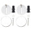 2pcs New Sets Toilet  Screws Top Fix Hinge Pack Repair Tool Replacement 1