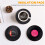 6pieces / Set  Retro Vinyl Disc Drink Coasters 4