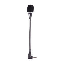 Flexible 3.5mm Jack Microphone Mic For PC Laptop Desktop Skype Yahoo Black