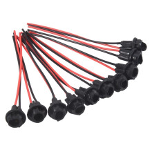 10X T10 W5W 168 194 LamphåLlare Sockel Glasfotlampa Sockel DIY, Svart