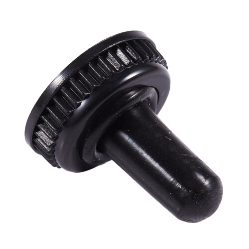 10 x Waterproof Toggle  Boot Cap Black Rubber Cover 6mm Diameter 1