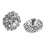 Crystal Rhinestone Button Flat back Decoration DIY 15mm 10 Pcs Clear 8