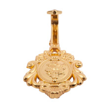 RosmöNster Vintage Legering Draperi GardinhåLlare Knytkrokar 2St (Guld)